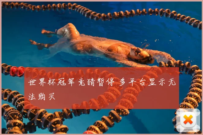 世界杯冠军竞猜暂停 多平台显示无法购买